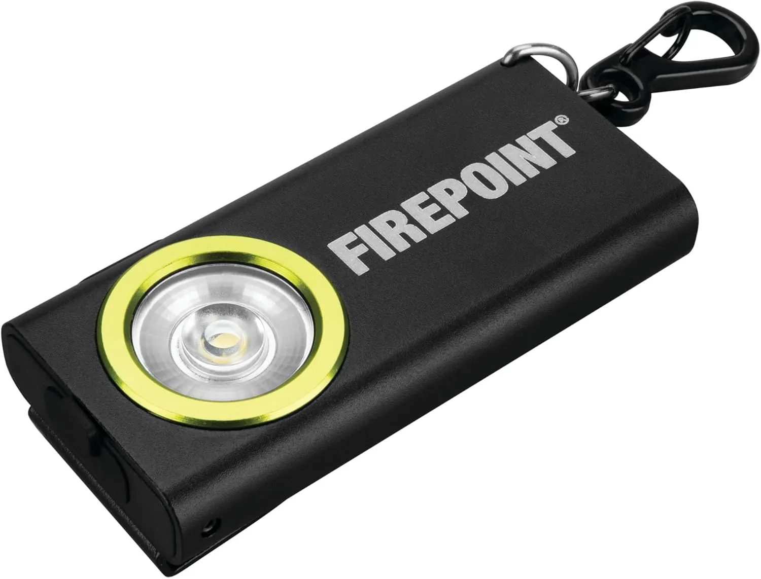 Performance Tool W2623 Firepoint 400  LM Li-Ion Slim Pocket Light, Cree LED, Magnetic Base, Keychain Carabiner, Pocket Clip, Black/Green