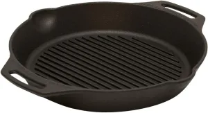 Petromax 13193 gp30h-t 2.5L Outdoor Camping Frying Pan, Grill Fire Skillet, 2 Handles, Genuine Japanese Product