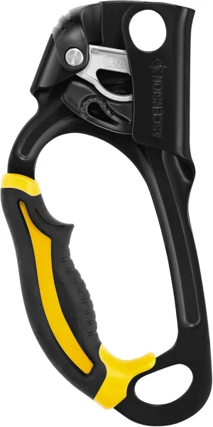 PETZL Ascension Ascender - Ergonomic Handled Rope Ascender for Climbing and Rigging