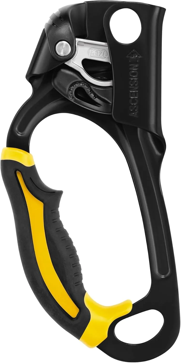 PETZL Ascension Ascender - Ergonomic Handled Rope Ascender for Climbing and Rigging