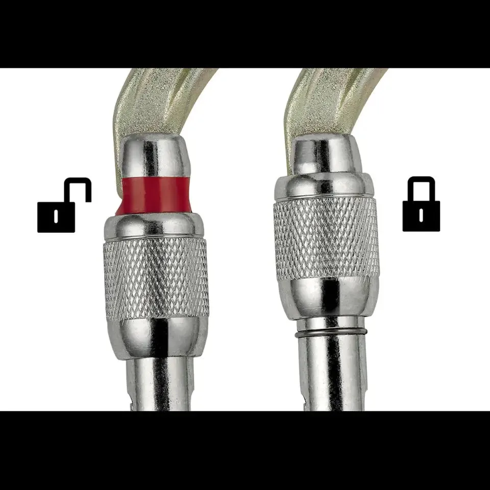 Petzl Oxan Steel Screwlock M72A SL Oval Carabiner