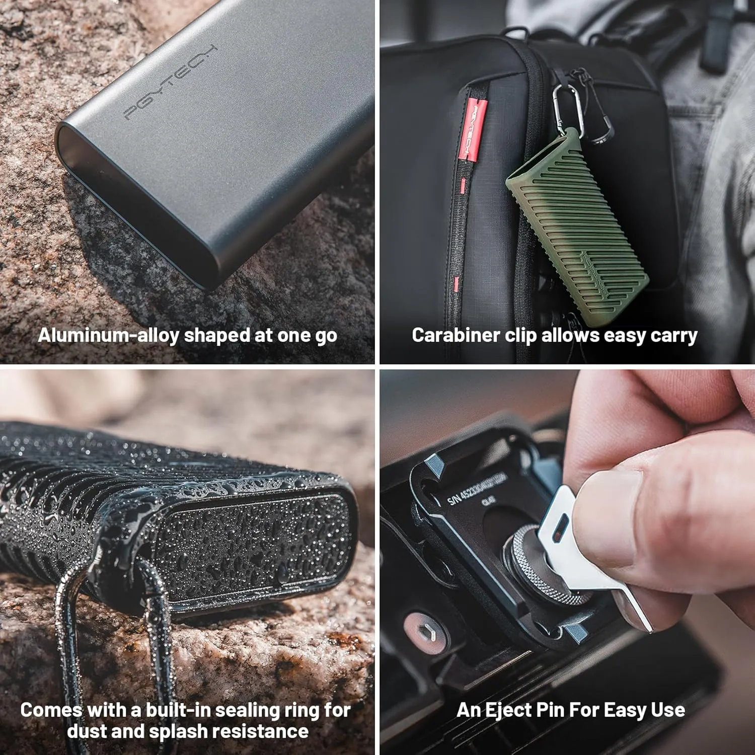 PGYTECH Createmate CFexpress Type B Card Reader Case USB 3.2 Gen 2 10Gbps SD Card Reader for Photographers