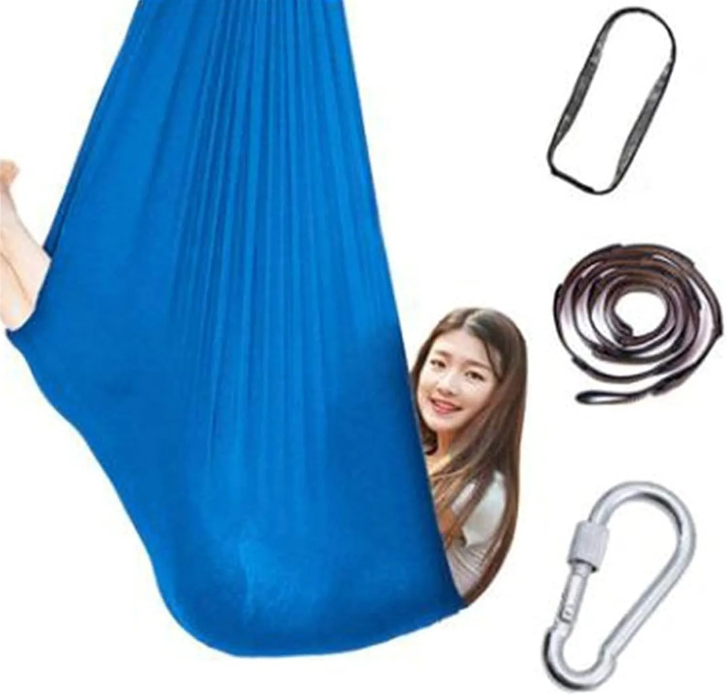 Physical Therapy Swing for Kids Autism, Adjustable Breathable Cuddle Hammock Indoor- Has A Calming Effect On Children (Hanging Hardware Included), Up to 440 Lbs (200 Kg)