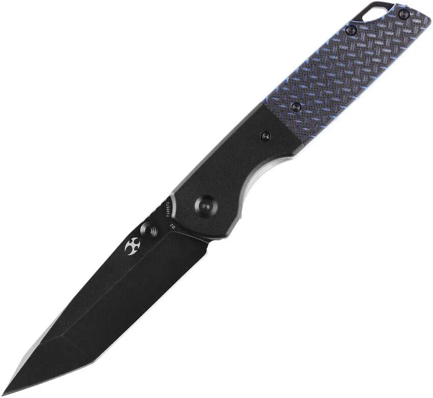 PIÑATAS OLE Knife Blue G10 & Aluminum Folding D2 Steel T1005T1 6973143933211