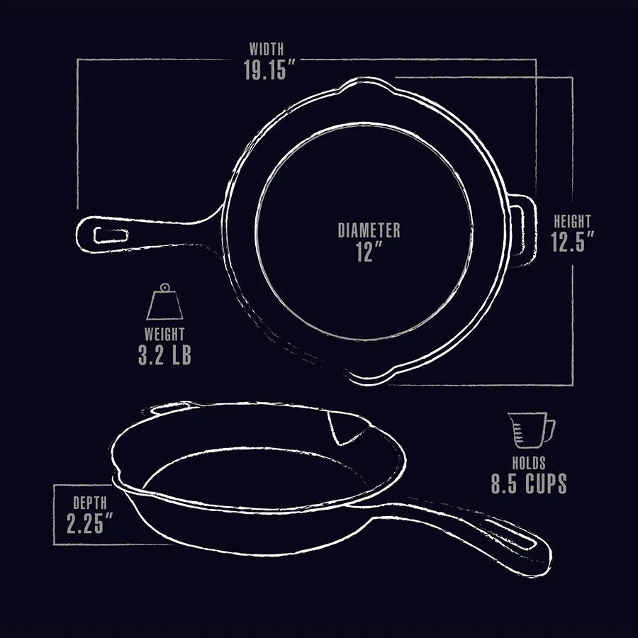 Pit Boss 12in Cast Iron Skillet
