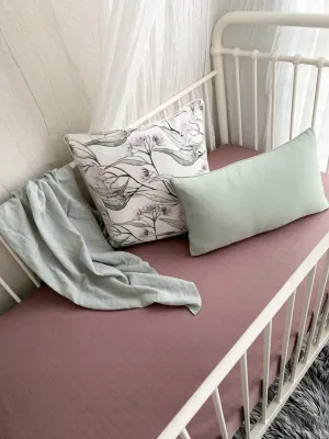 Pop Ya Tot - Cotton Muslin Bassinet Sheet - Mauve It!