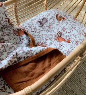 Pop Ya Tot - Cotton Muslin Cot Sheet - Creatures of the Woods