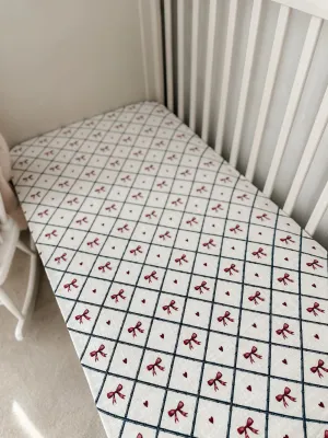 Pop Ya Tot Organic Muslin Cot Sheet - Bow Peep