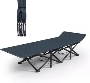 Portable Camping Cot Double Layer Oxford Camping Cots for Adults Load 551lb Foldable Camping Cot Tilt Structure Lounge Chair