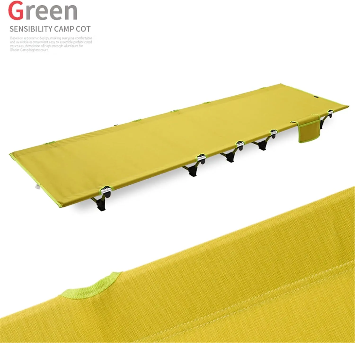 Portable Camping Fishing Hiking Bed Outdoor Beach Travel Sleep Fishing Cot Folding Bed for Outdoor Travel Backpacking Camping Cot