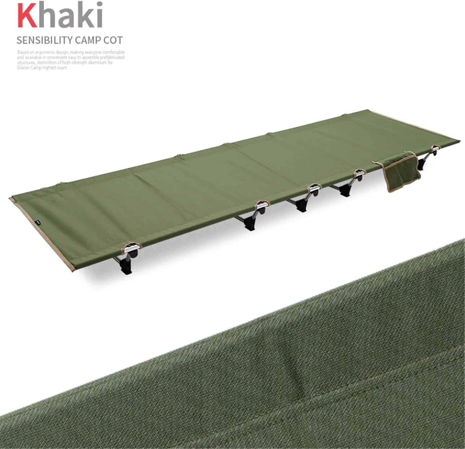 Portable Camping Fishing Hiking Bed Outdoor Beach Travel Sleep Fishing Cot Folding Bed for Outdoor Travel Backpacking Camping Cot