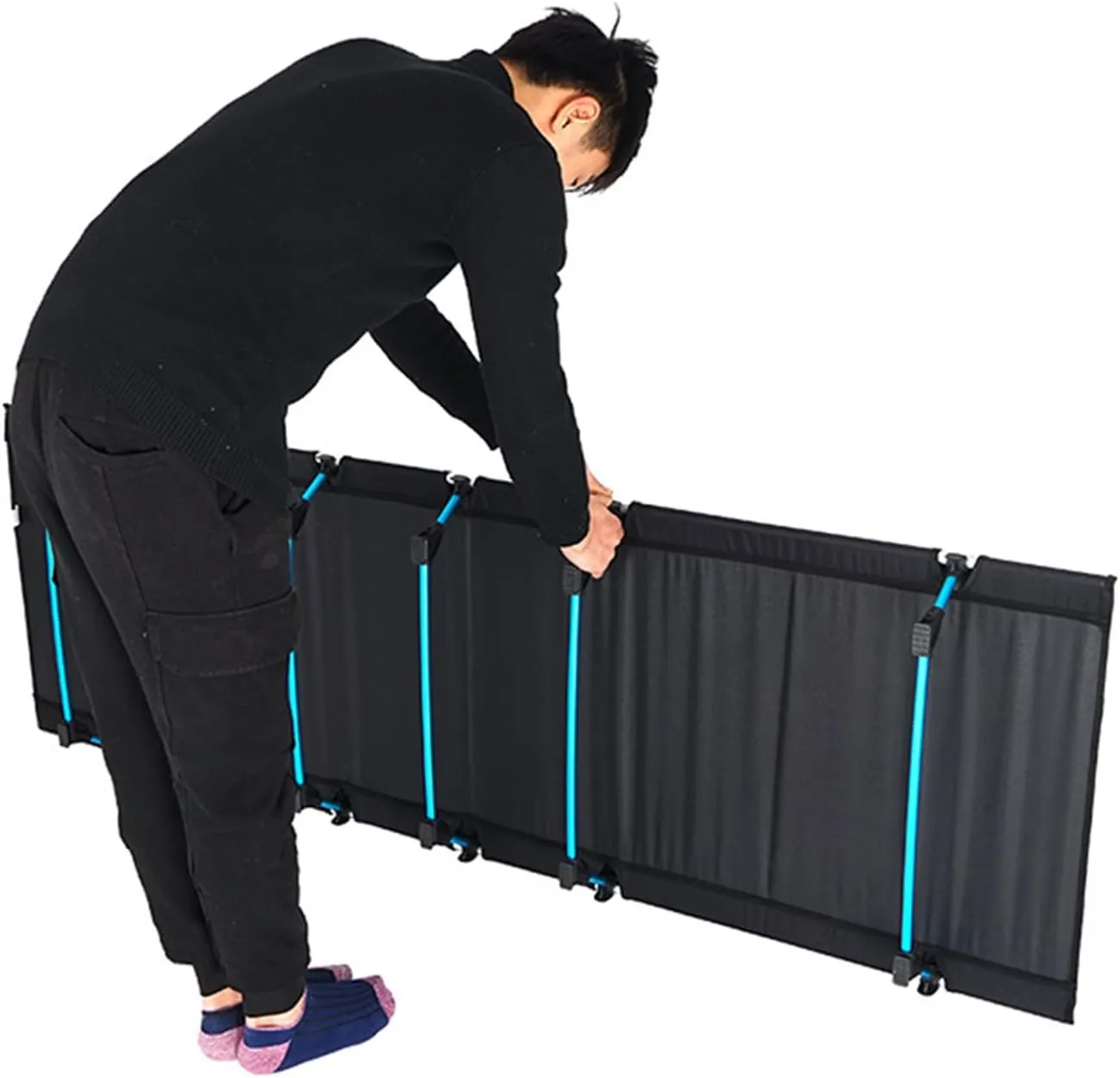 Portable Camping Folding Bed Light Weight Sleep Camping Bed Sleep Cot For Camping Hiking Travel Truck Beach
