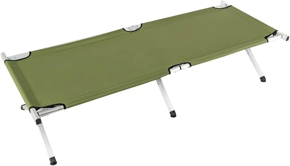 Portable Folding Camping Cot 75inch Outdoor Military Army Green Sleeping Bed