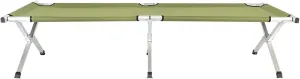 Portable Folding Camping Cot with Carrying Bag Army Green