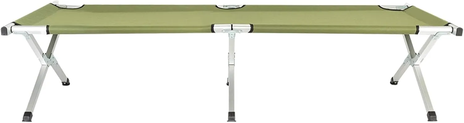 Portable Folding Camping Cot with Carrying Bag Army Green