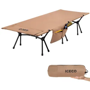 Portable L Size Camping Cot khaki | ICECO