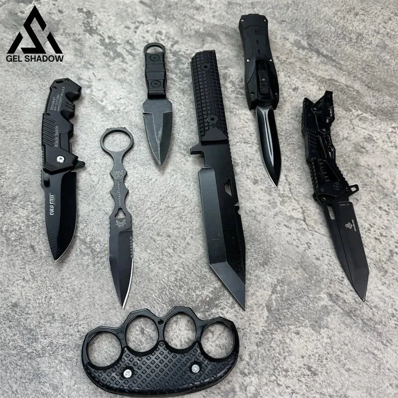 Premier Tactical Black Knifes Box Set 7pcs