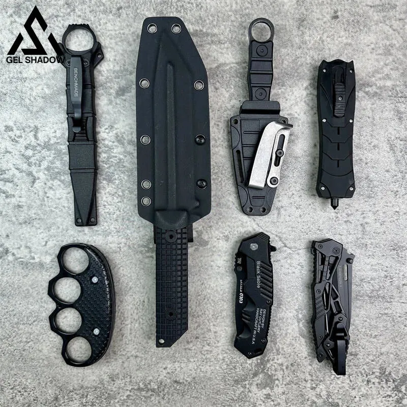 Premier Tactical Black Knifes Box Set 7pcs