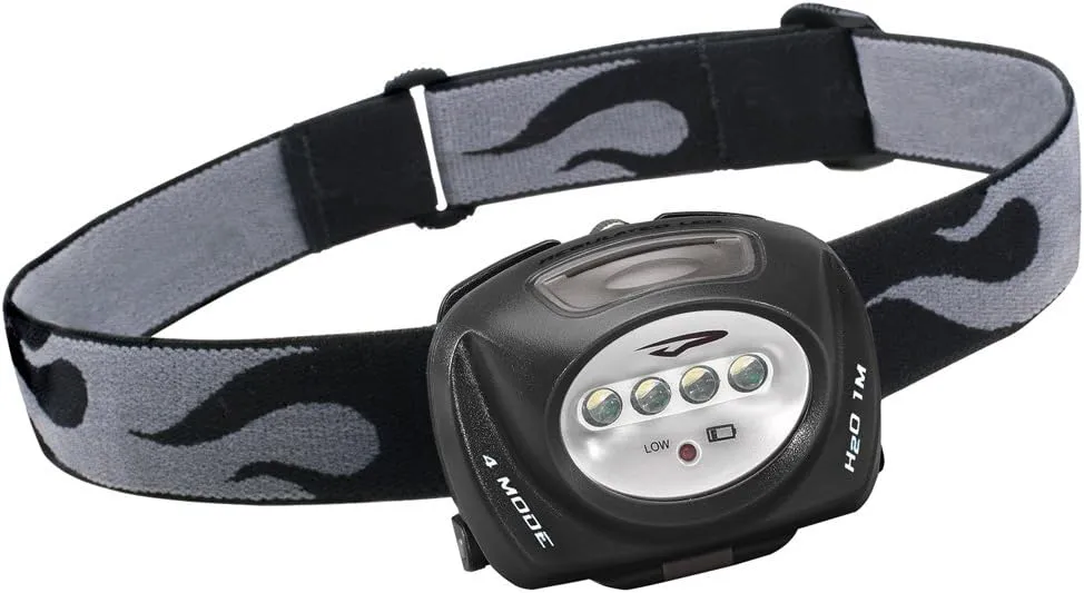 Princeton Tec Quad Tactical Headlamp Black QUAD-TAC-BK
