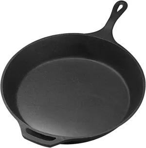 PS178 15 in. Pre-Seasoned Non-Stick Cast Iron Skillet, Black