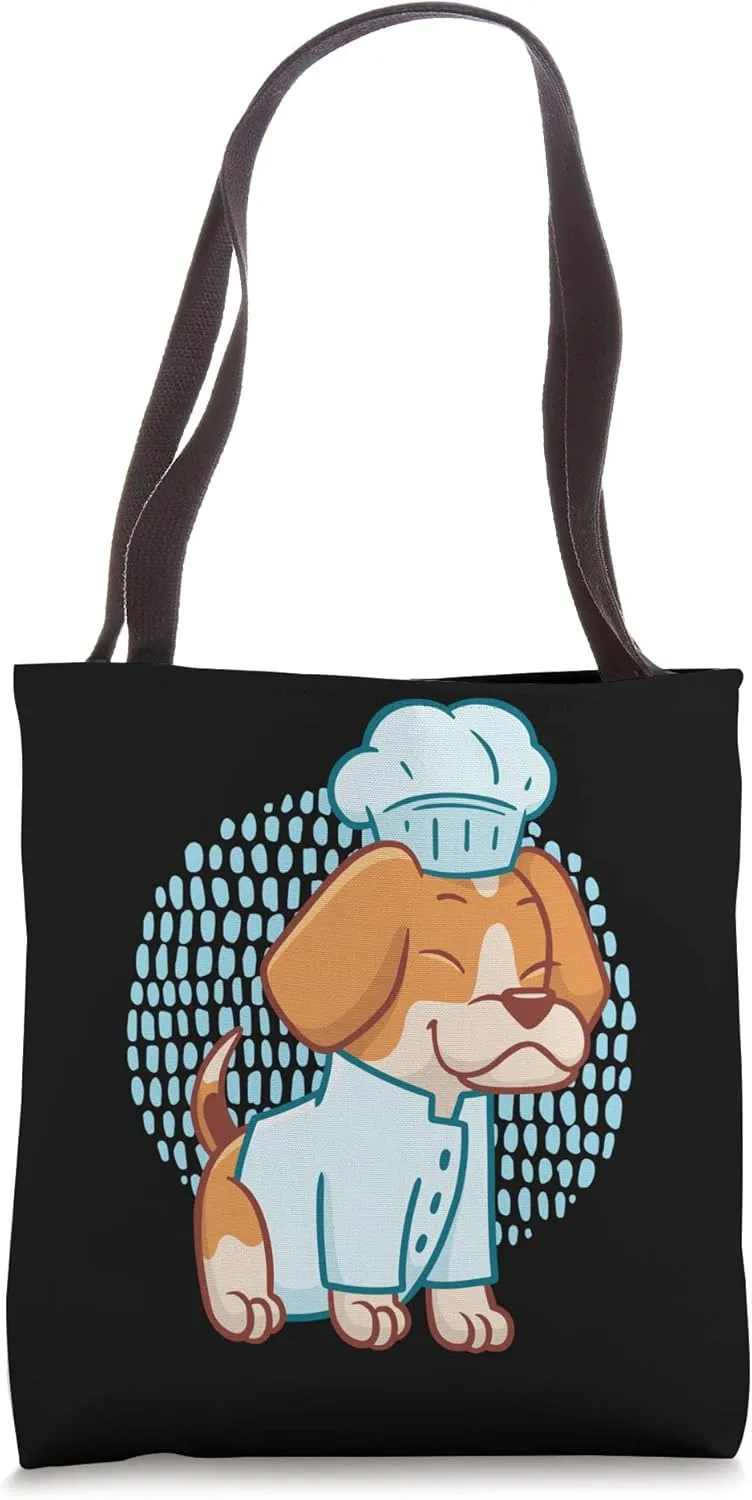 Puppy Dog Chef Cooking Expert Chef Tote Bag