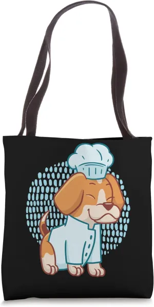 Puppy Dog Chef Cooking Expert Chef Tote Bag