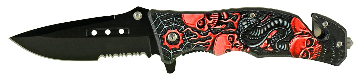 Red Snake Skull Spider