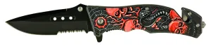 Red Snake Skull Spider