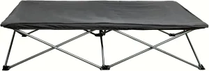 Regalo My Cot Extra Long Portable Bed, Includes Fitted Sheet, Gray 54x28x12 Inch (Pack of 1)