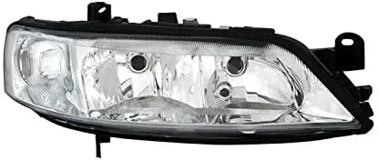 Right Headlight compatible with Opel Vectra B 1999 2000 2001 2002 VP1245P Front Car Light Lamp Headlamp Passenger Side Headlights Assembly Projector Chrome LHD
