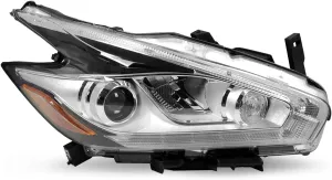 Right Passenger Side Headlight Assembly Compatible with 2015-2018 Murano NI2503233 26010-9UE5C