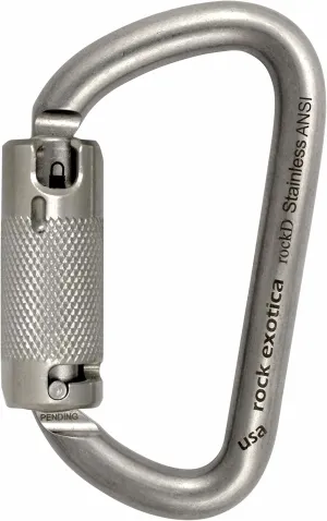 Rock Exotica rockD ANSI Stainless Steel Carabiner NFPA/ANSI