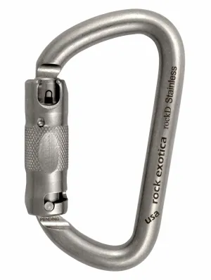 Rock Exotica RockD Stainless Steel Carabiner Auto Lock - C2SA