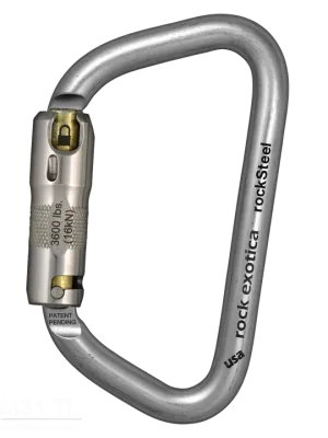 Rock Exotica - rockSteel Auto-lock Carabiner