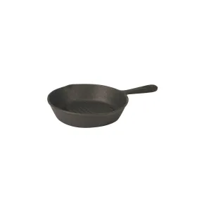 Round Skillet Ribbed Cast Iron