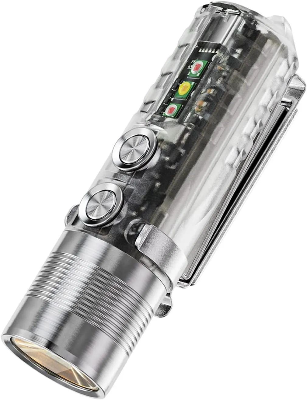 RovyVon A28 G2 EDC Flashlight with Red and White Side Light,1000 Lm Rechargeable,Water Resistant,EDC Pocket Flashlight for Camping and Everyday Carry