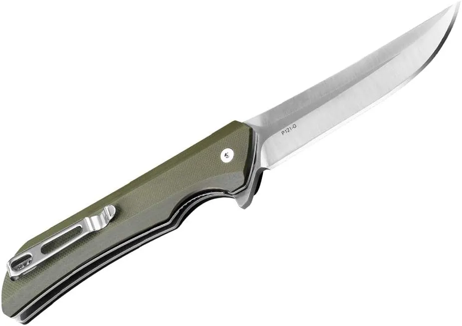 Ruike Small Pocket Knife for men Folding knives 14c28n Stainless Steel Liner Lock Utility Camping Tactical Knife Hiking 3.62inch EDC Knife Tools Belt Clip Cool Stuff Women Gifts P121-G