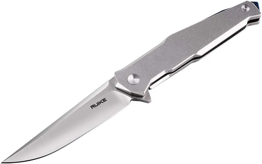 Ruike Tactical Pocket Knife for Men Folding Knife Frame Lock 14C28N Steel Camping Knives Small Hiking Work Utility Knife Blet Clip Women Gifts EDC Tool Gear P108-SF