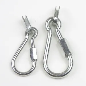 Safeland 10pc 1/4" Set Zinc Plated Carabiner Quick Link with Thimble