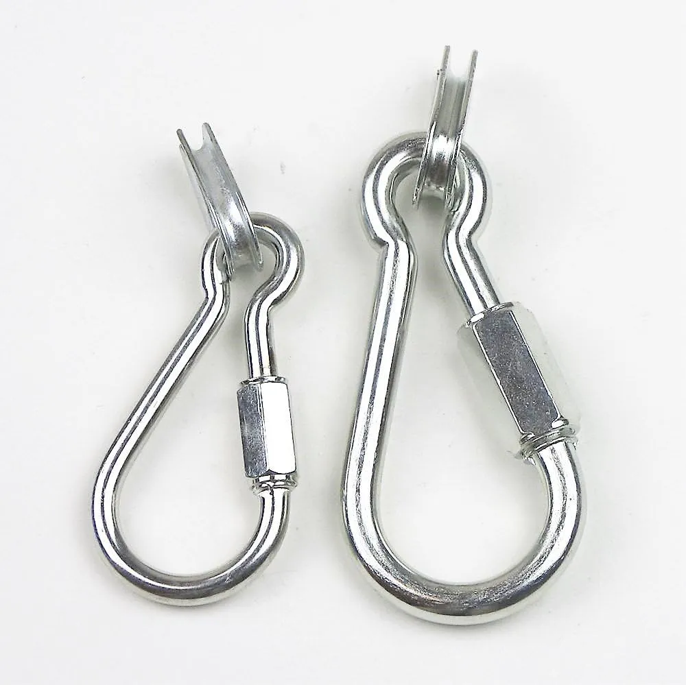 Safeland 10pc 1/4" Set Zinc Plated Carabiner Quick Link with Thimble