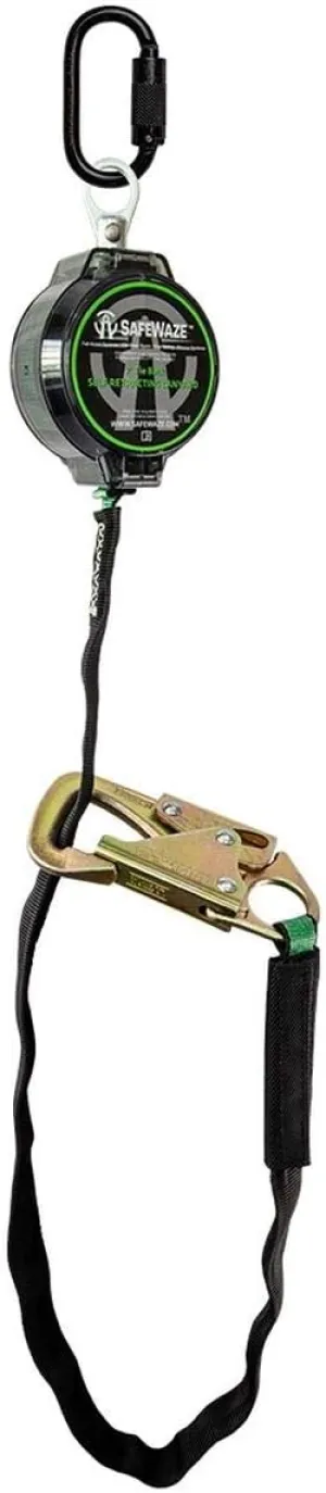 Safewaze 018-5030 7' Web 40" Tie Back Retractable with Steel Triple Lock Carabiner