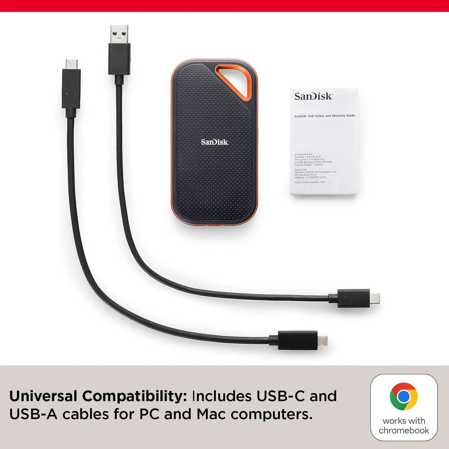 SanDisk 1TB Extreme PRO Portable SSD - Up to 2000MB/s - USB-C, USB 3.2 Gen 2x2, IP65 Water and Dust Resistance, Updated Firmware - External Solid State Drive - SDSSDE81-1T00-G25
