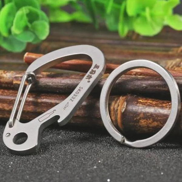 Sanrenmu SK033Z Multifunctional Tool Key Chain for Outdoors Silver