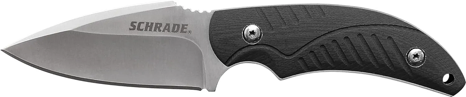 Schrade Delta Class Adder Fixed Blade with Drop Point Blade for Outdoor Survival
