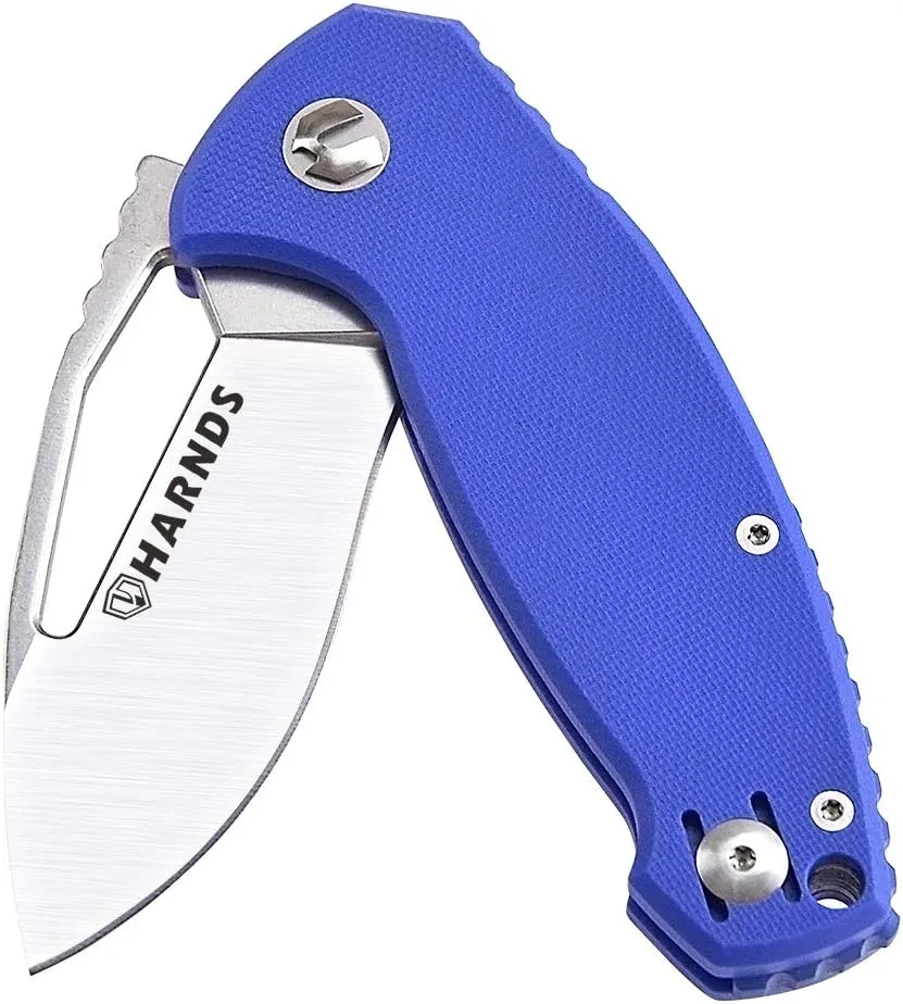 Seal CK6120 Folding Knife with Aus-8 Steel Blade Pocket Knife with G10 Handle Pocketclip (blue)