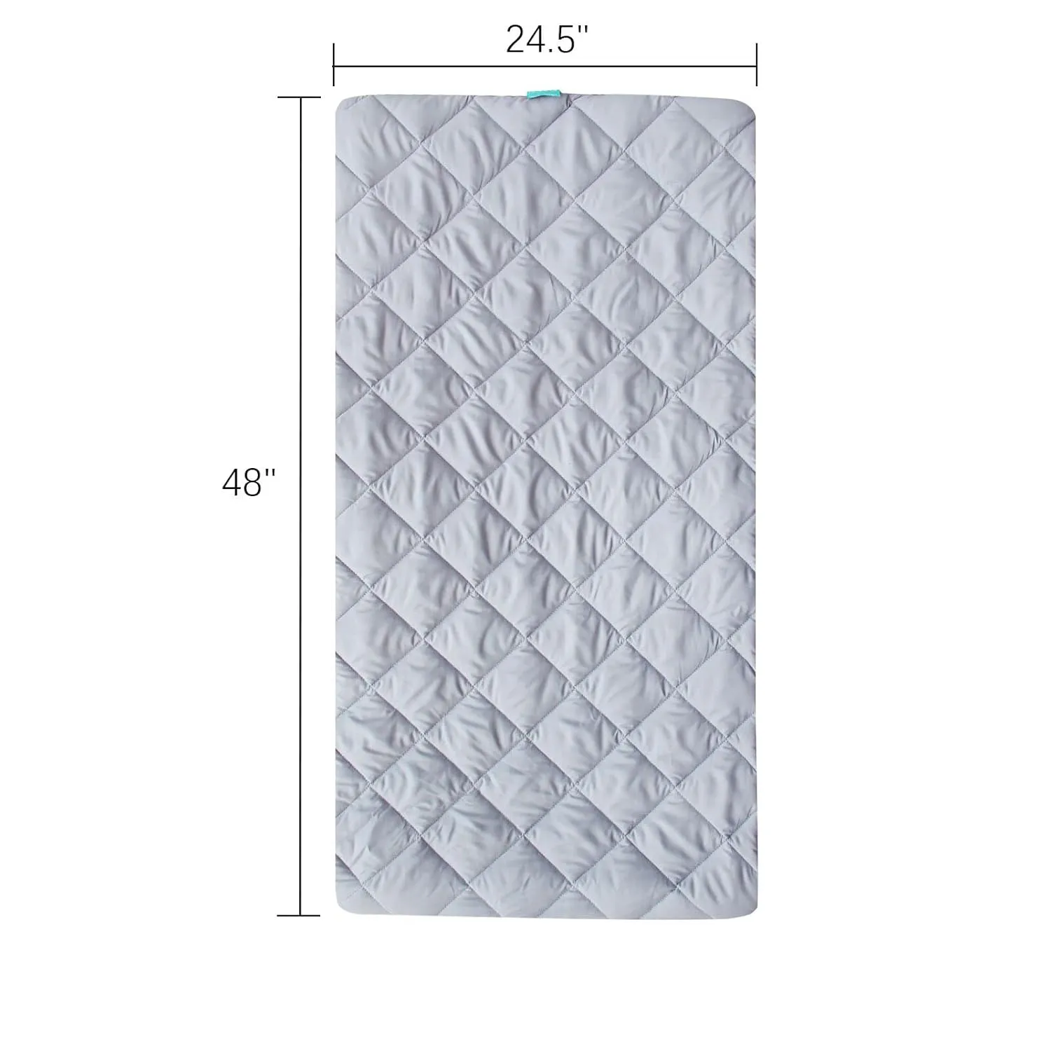 Sheet for Regalo My Cot Portable Toddler Bed, Joovy Travel Cot (Sheet Only, Bed not Included), Soft Child Travel Cot Padded Cover, Grey