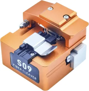 Signal fire AI-9 AI-8C S09 High Precision Hot-melt Fiber Cleaver Fiber Optic Knife, High Precision Optical Fiber Cleaver,48000 cuts, FTTH Optic Fiber Cutter with Scrap Collector