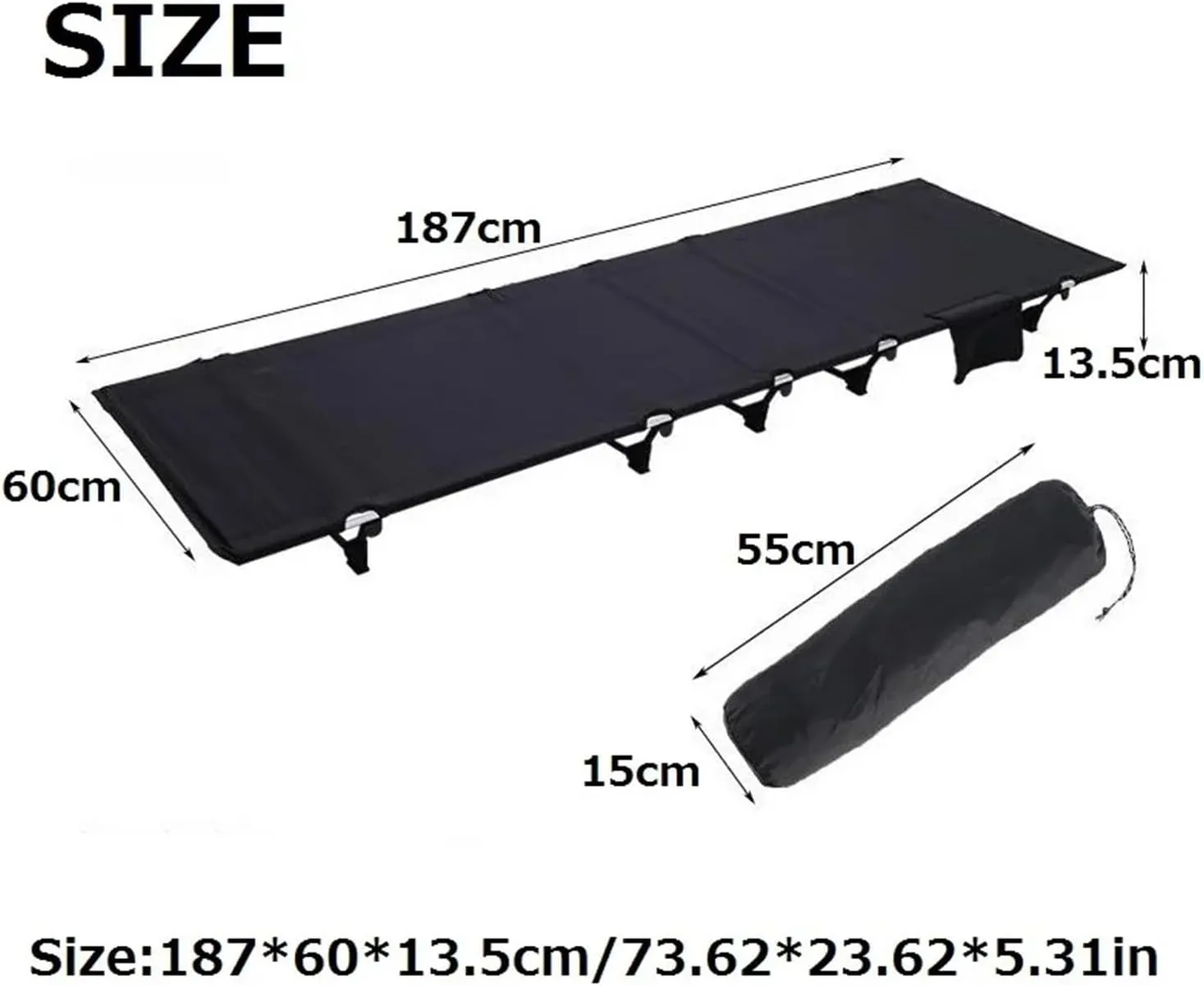 Single Camping Bed Outdoor Portable Camping Cot Aluminum Alloy Ultralight Tent Bed Hiking Backpacking Bed Marching Simple Bed