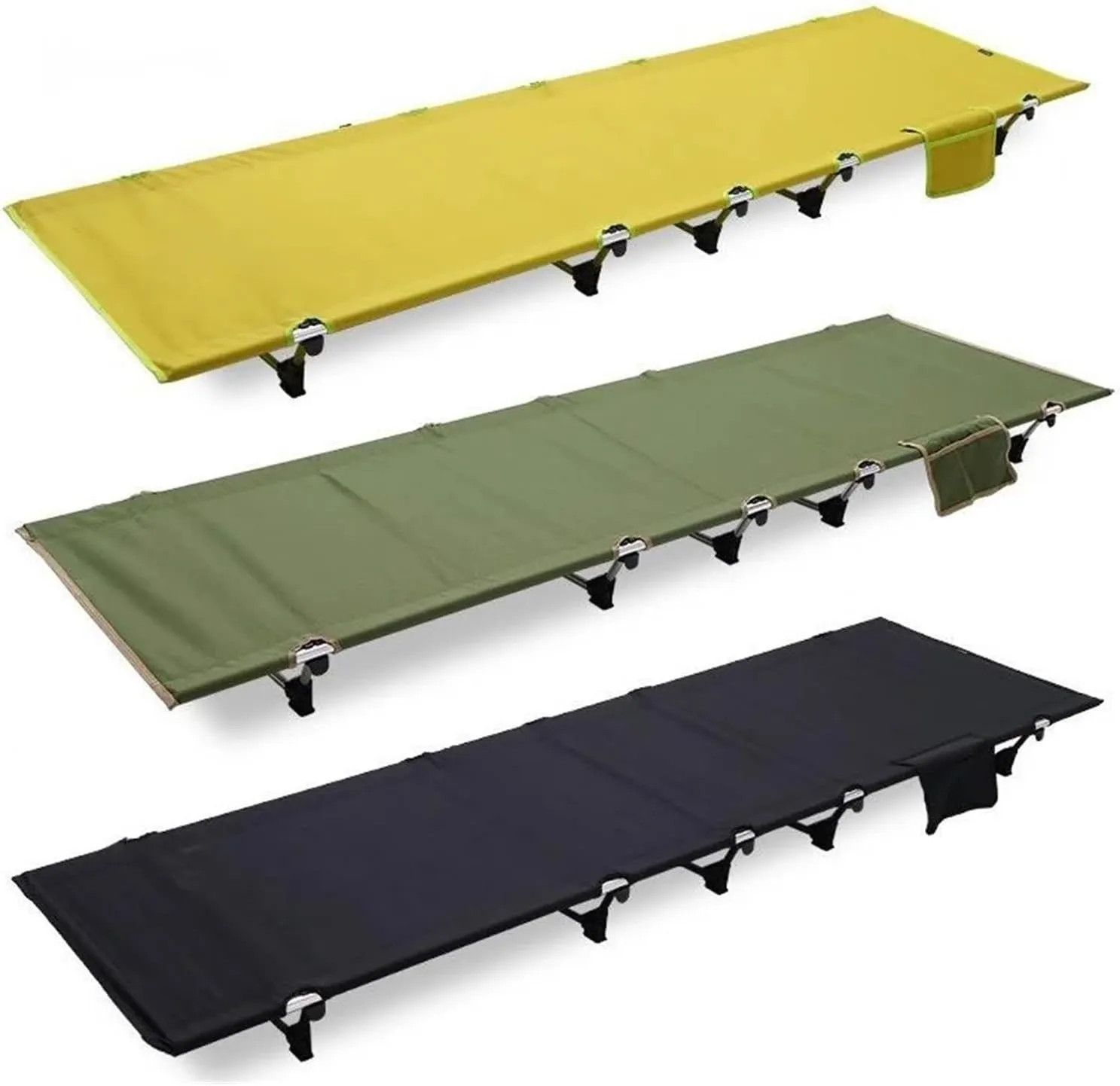 Single Camping Bed Outdoor Portable Camping Cot Aluminum Alloy Ultralight Tent Bed Hiking Backpacking Bed Marching Simple Bed