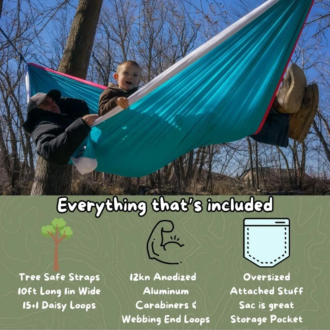 Single Camping Hammocks | Single Double and Bunk Bed Backpacking Hammock | Featherlite Outdoorsman Survival | hammok hamick hamock Mock hamaca underquilt hamacas hamic (Lady Liberty)